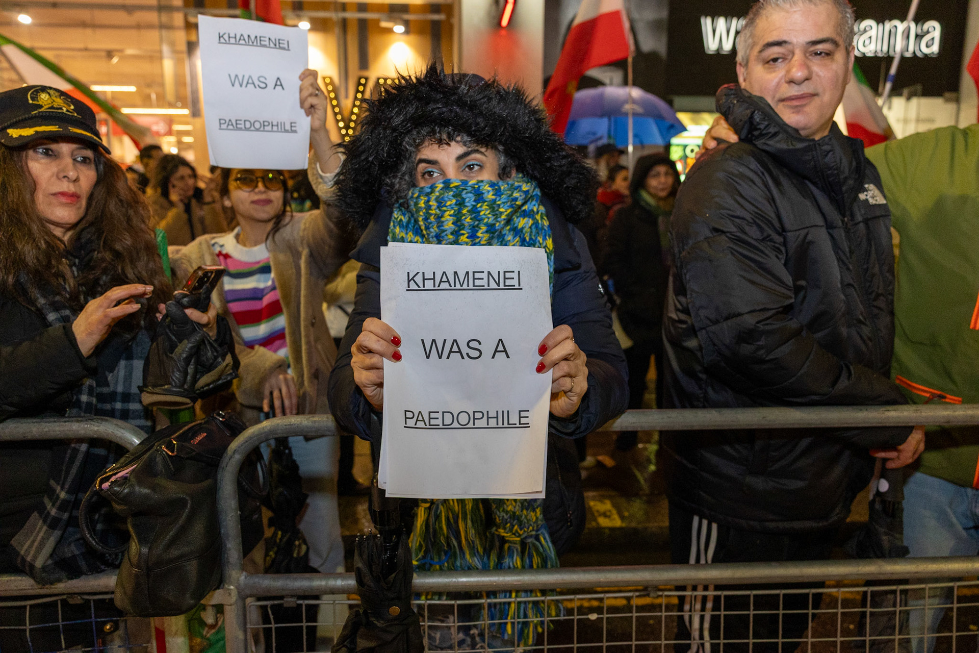 Demonstration outside the Israeli Embassy 06/03/2026 - Photographed for The Telegraph
