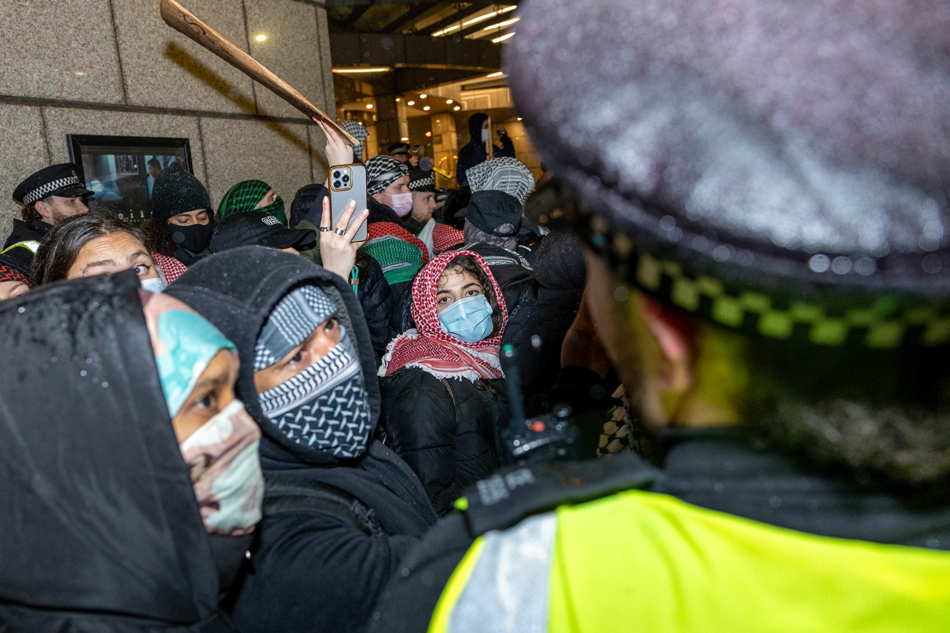 Demonstration outside the Israeli Embassy 06/03/2026 - Photographed for The Telegraph