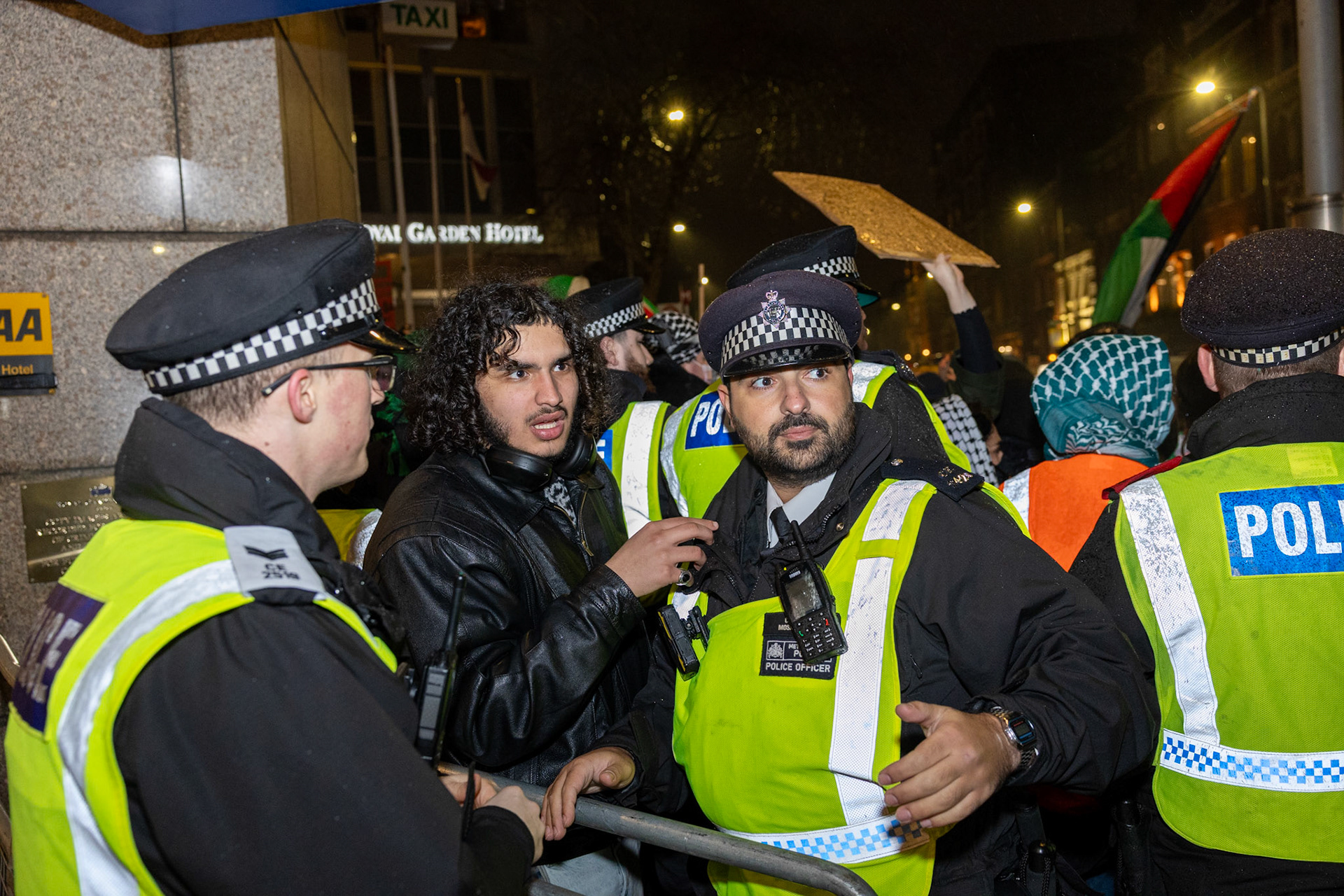 Demonstration outside the Israeli Embassy 06/03/2026 - Photographed for The Telegraph