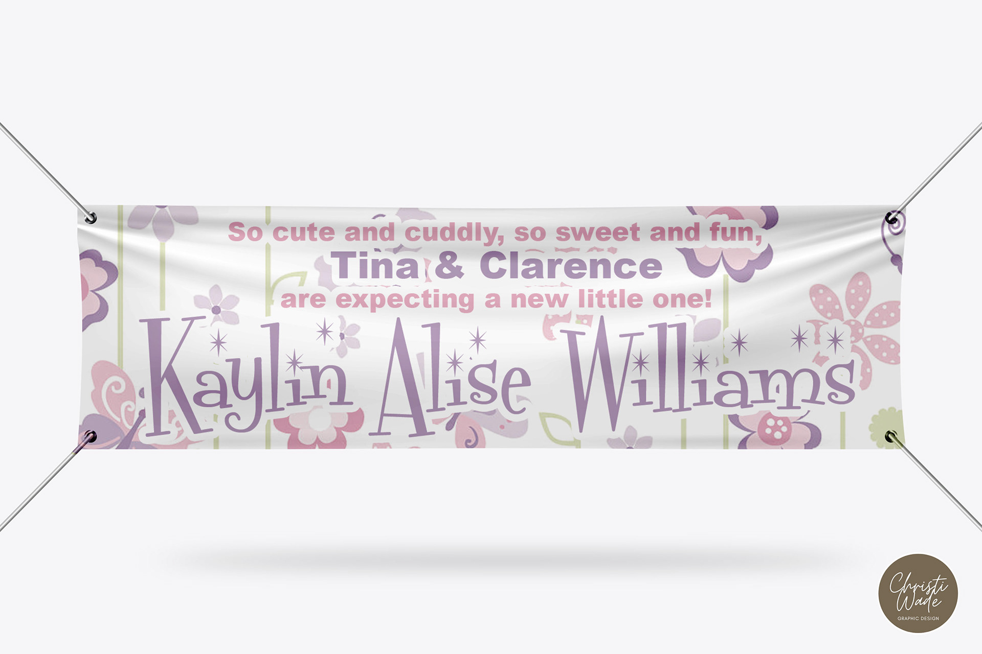 Baby Shower Event Banner