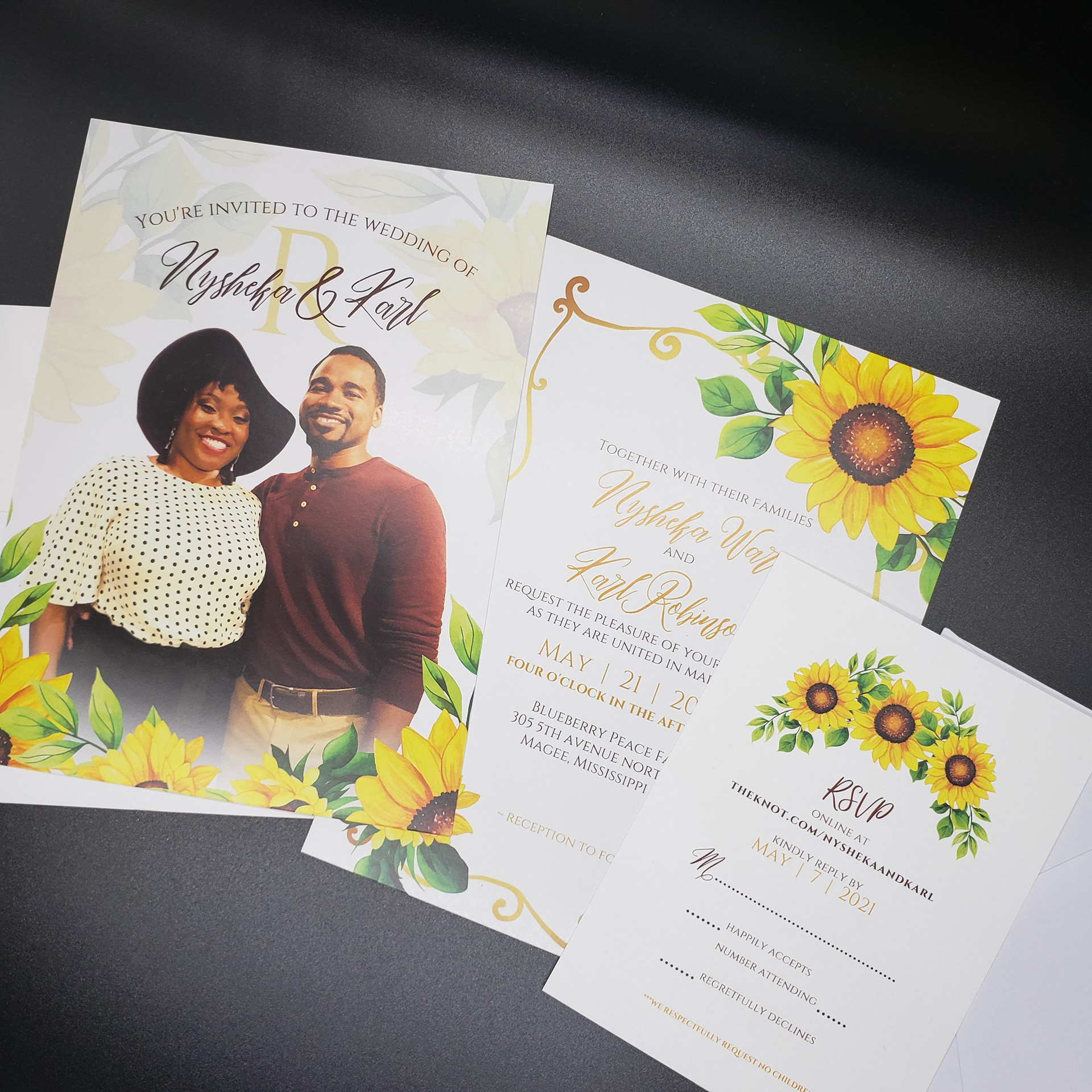 WEDDING INVITATION AND RSVP