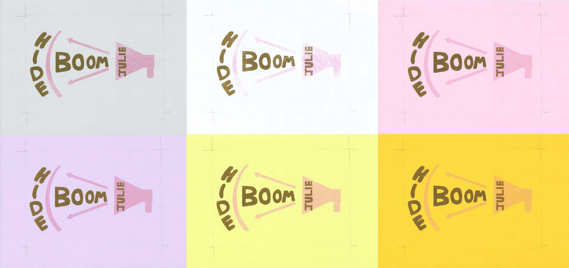 Risograph Printing - Exploring type, illustration and colour combinations. Describing personality types using an 'Onomatopeia' and 'Activity' word.