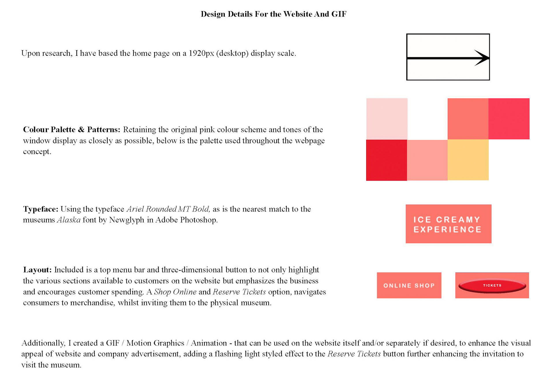 Classwork Project (Module - Types of Graphic Design): Development work
