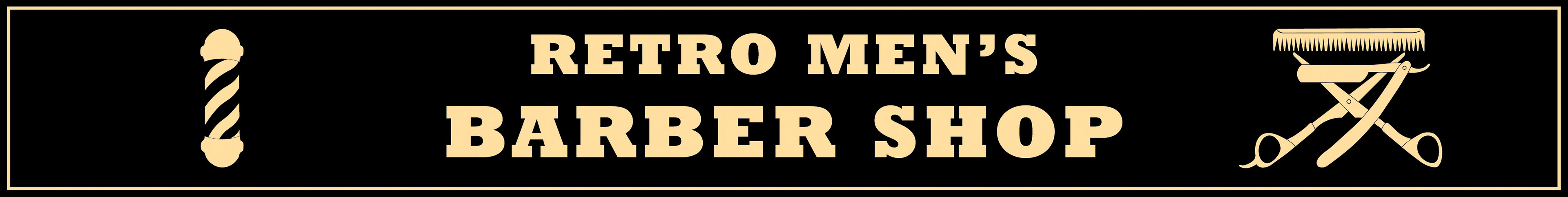 Reto Men's Barber Shop Signage