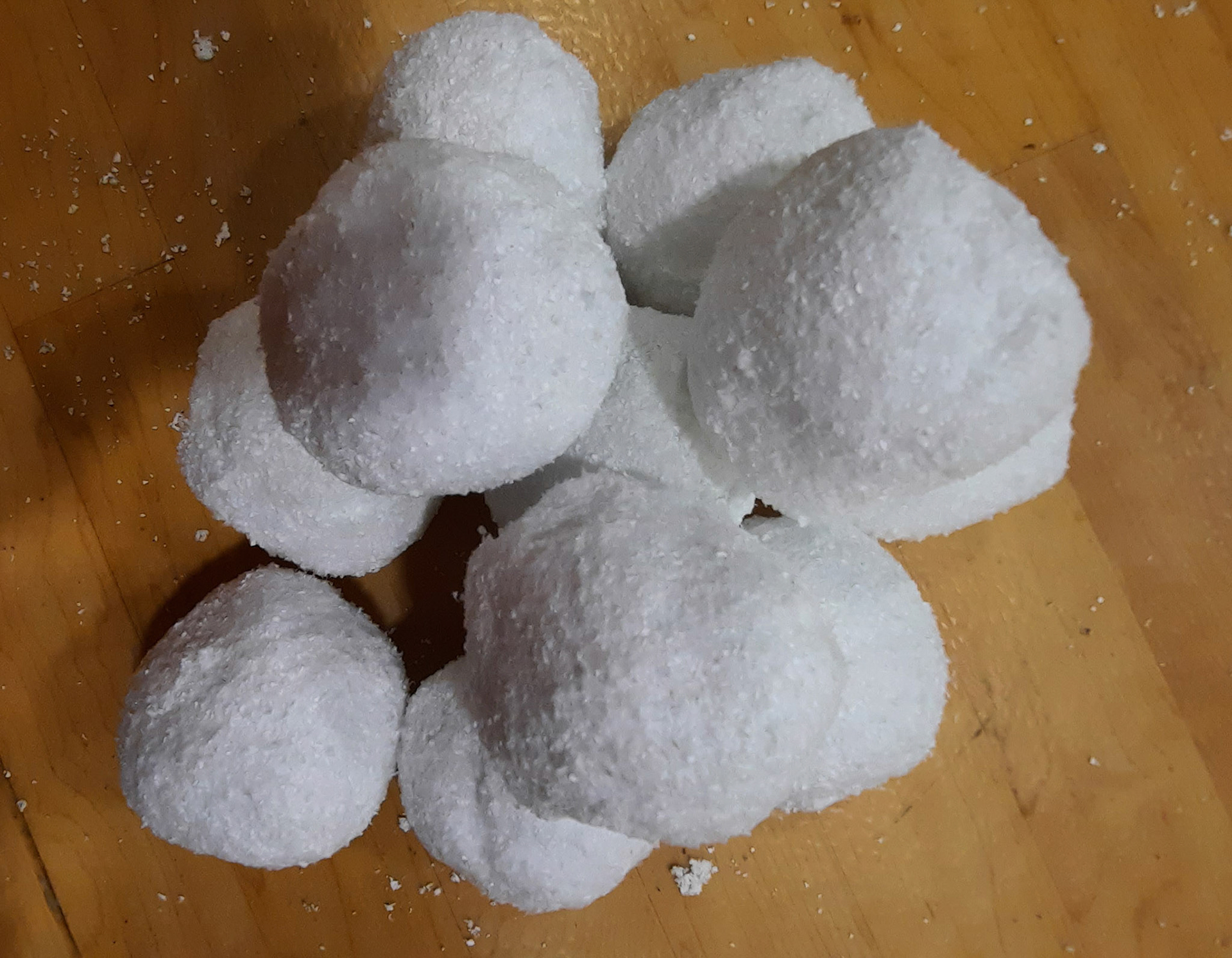 Snowball Action Props  - I created snowballs from materials supplied.