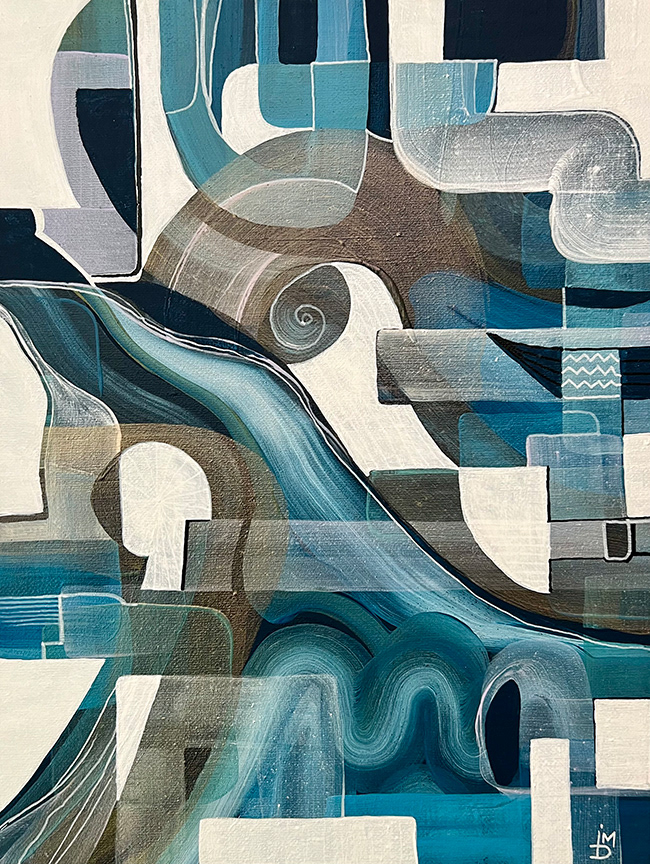 Study 24-12, acrylics on canvas, 9"x12", 2024.