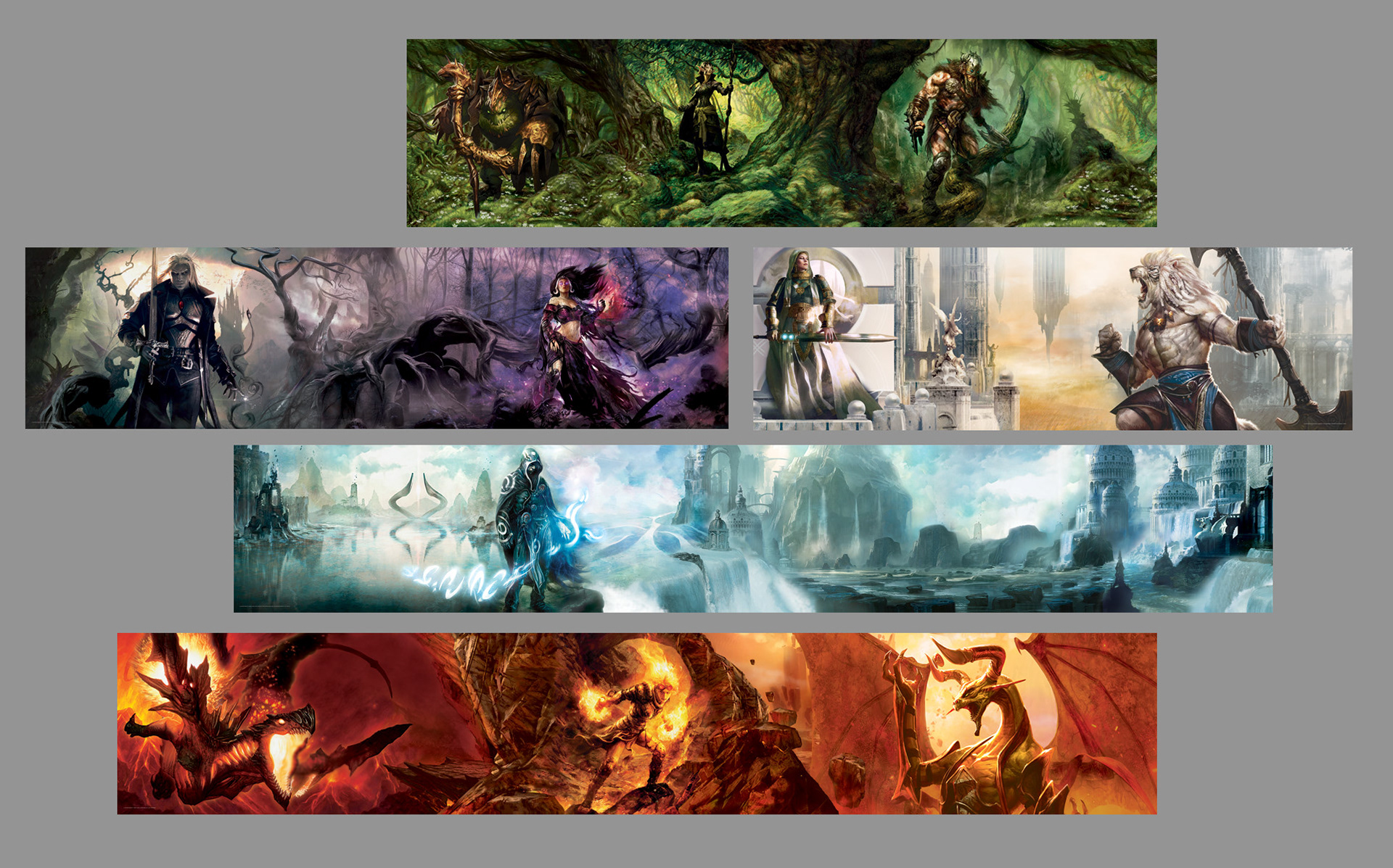 Oversize Banners(Photoshop Image Collages) for Wizards of the Coast Offices