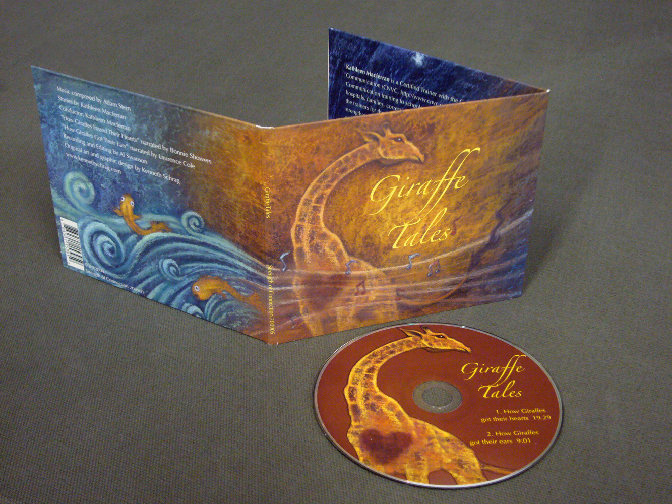 Giraffe Tales Audio CD Packaging Illustration & Design