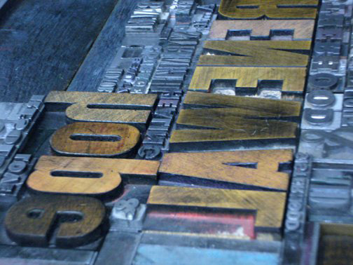 Type closeup