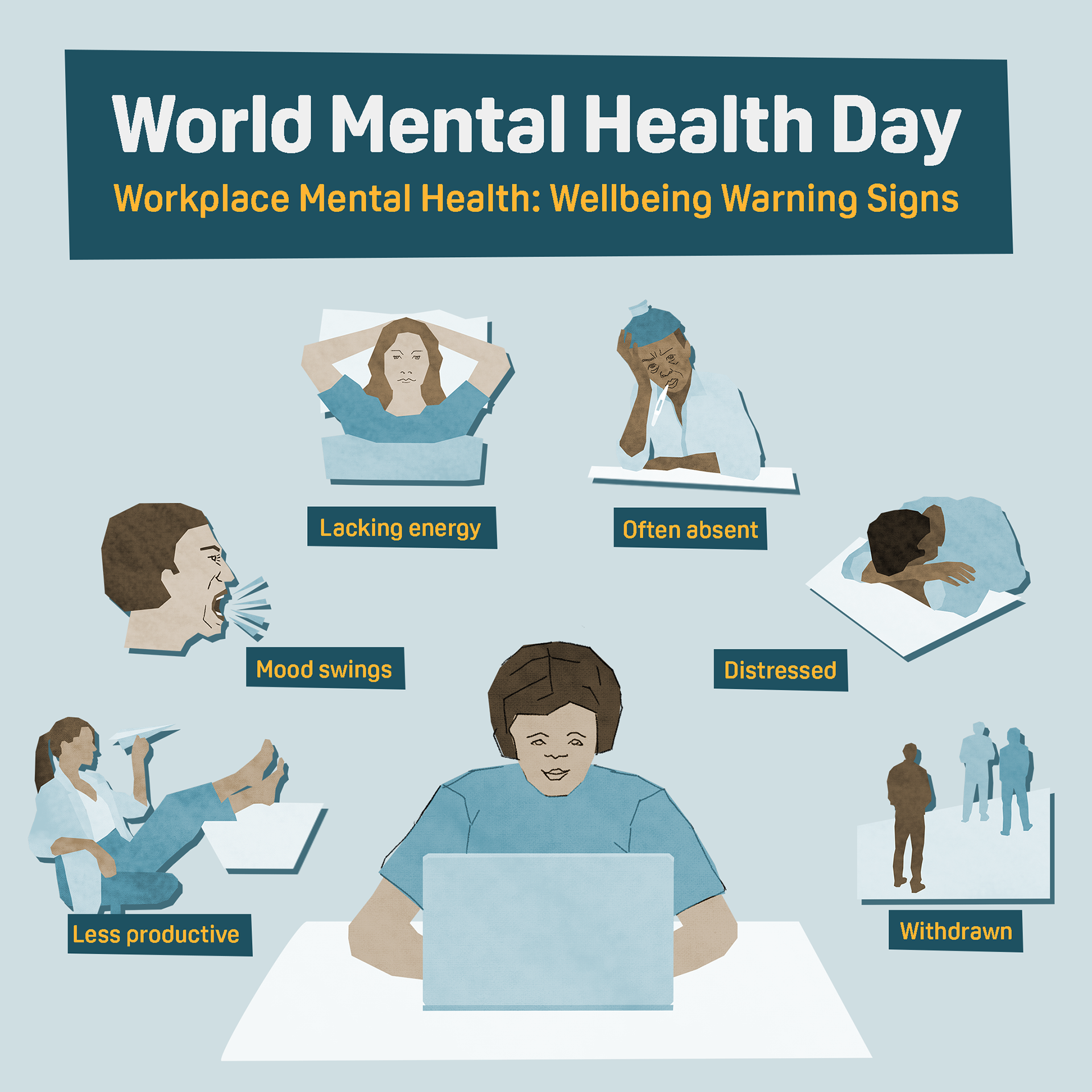 Infographic for World Mental Health Day 2024