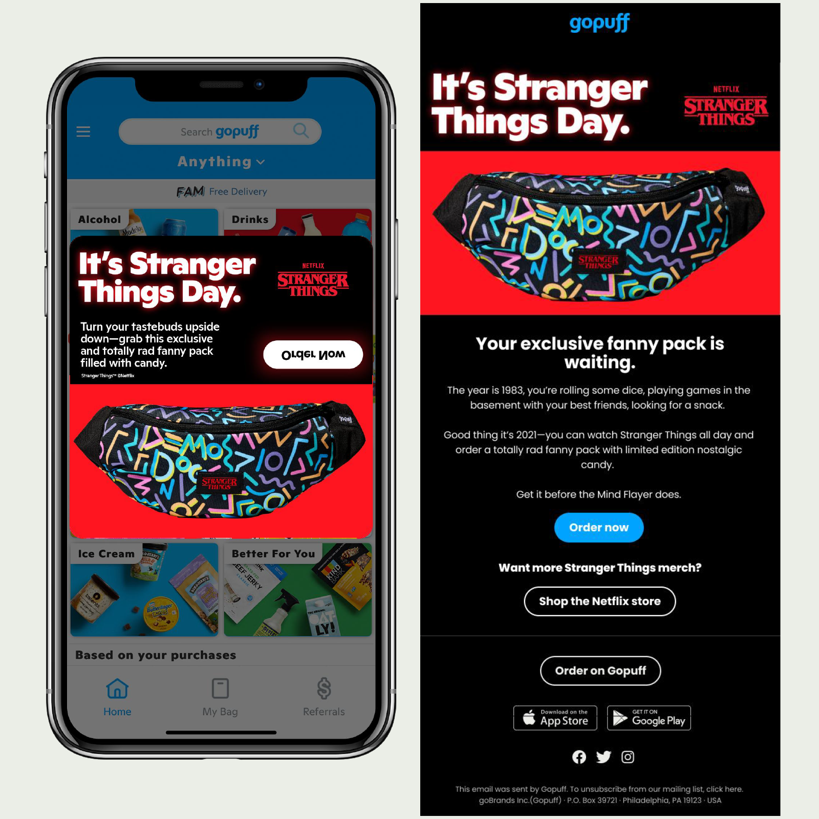 In App Message + Email