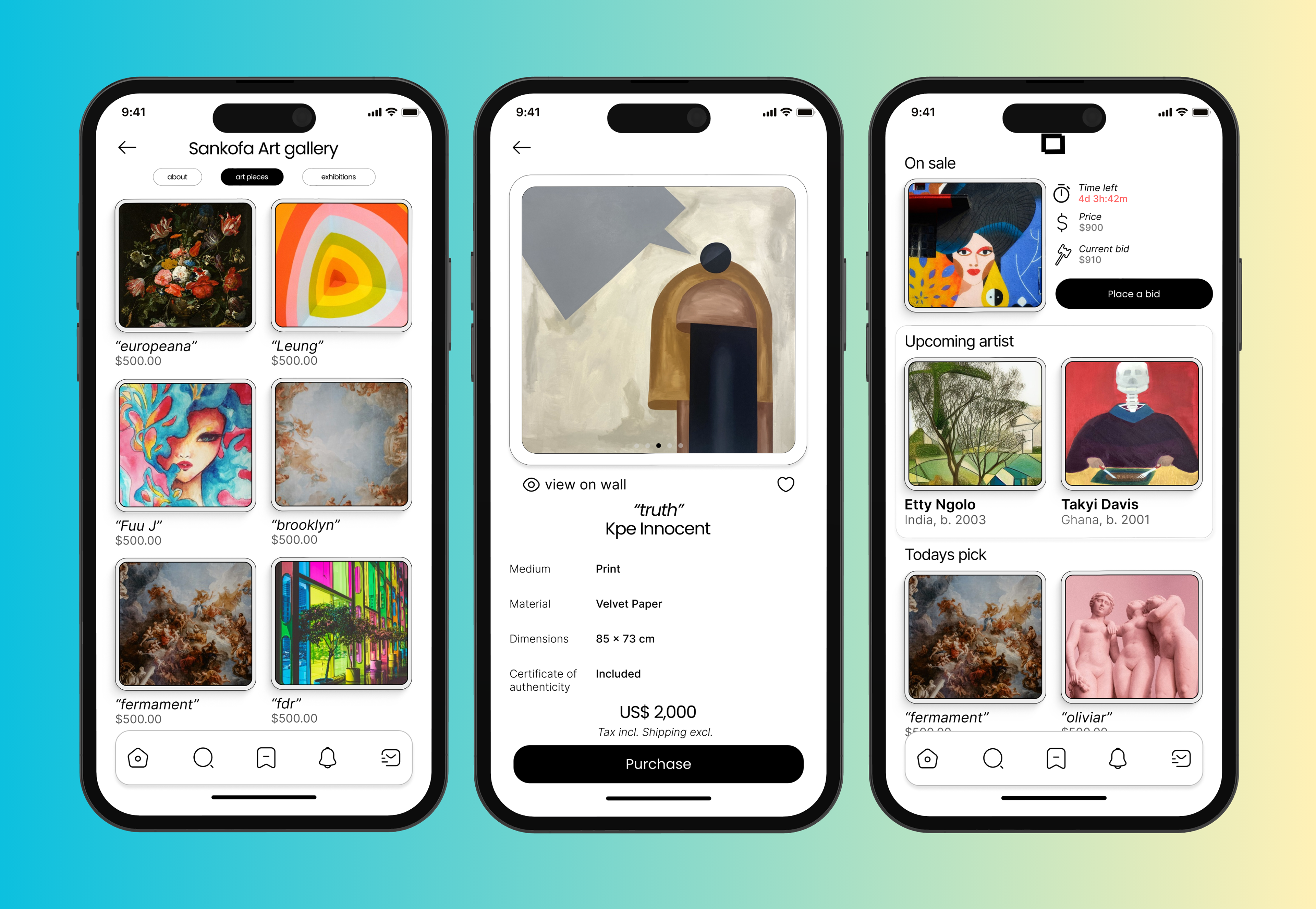 Screens from Artpedia Ap