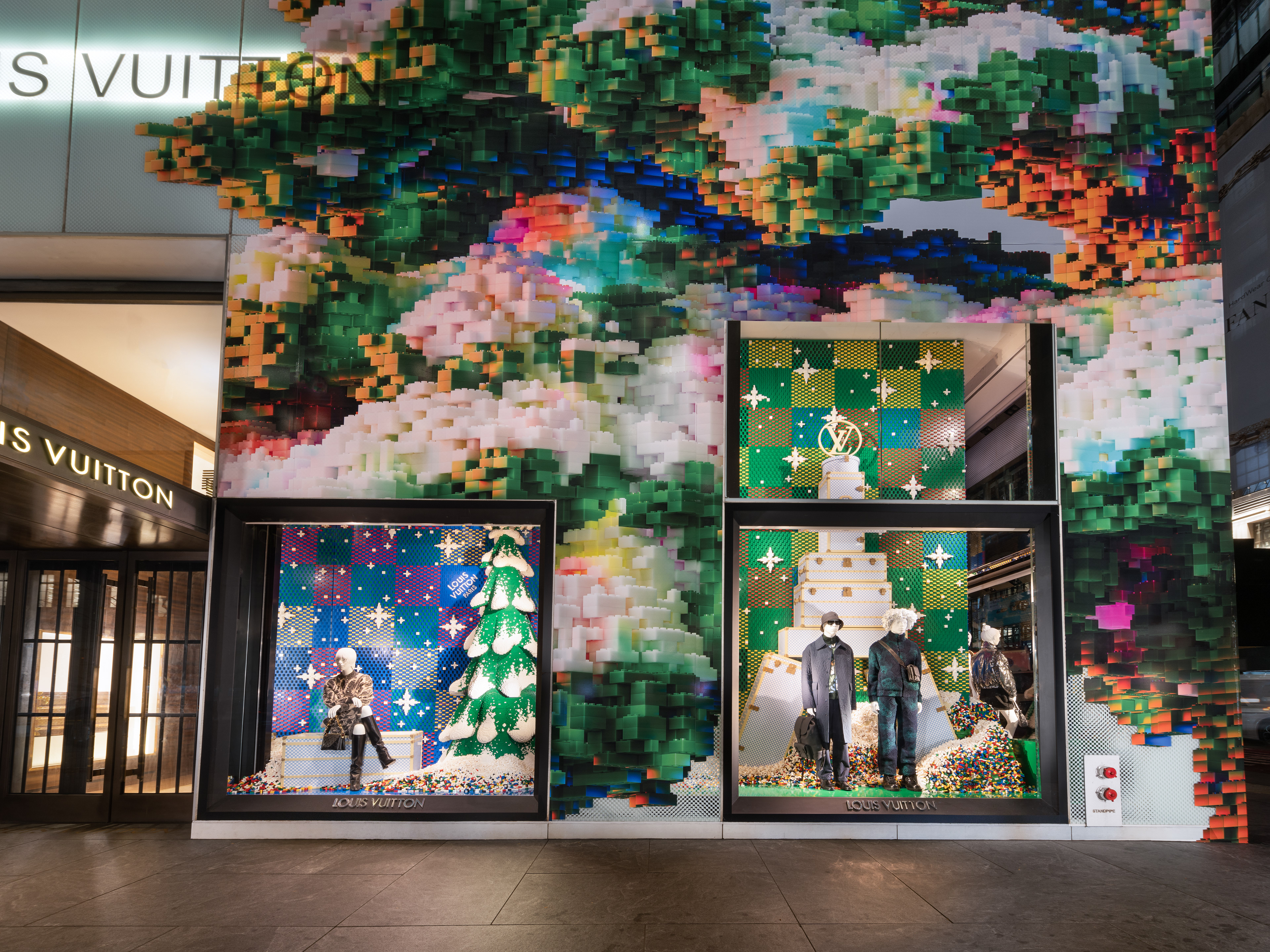 Louis Vuitton Collaborate With LEGO For Festive Window Displays