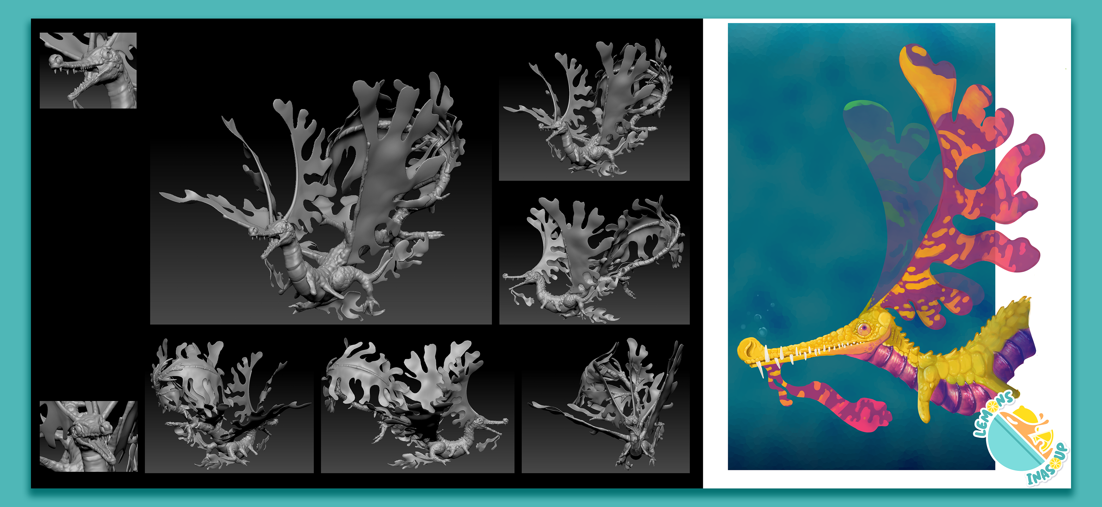 Weedy Sea Dragon - Model and painting