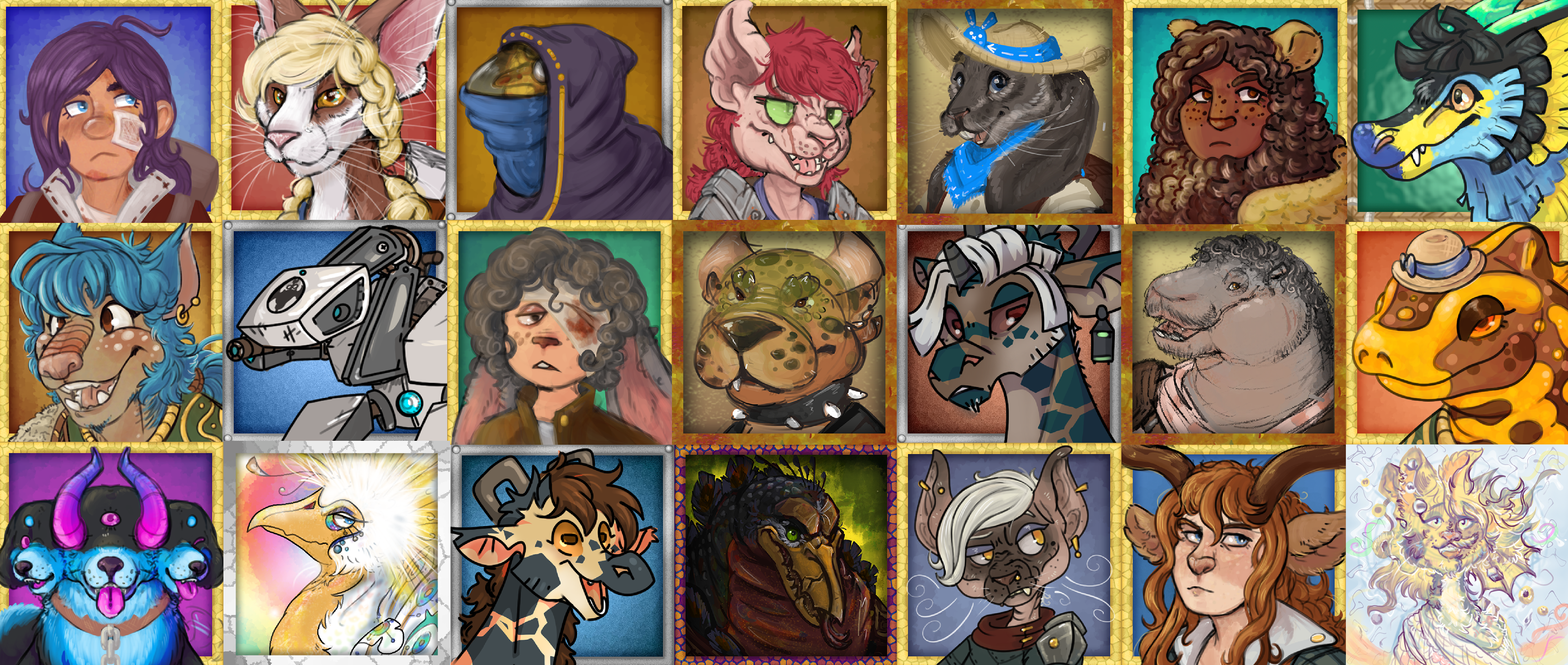 Collection of Icons, From average citizens to Deities