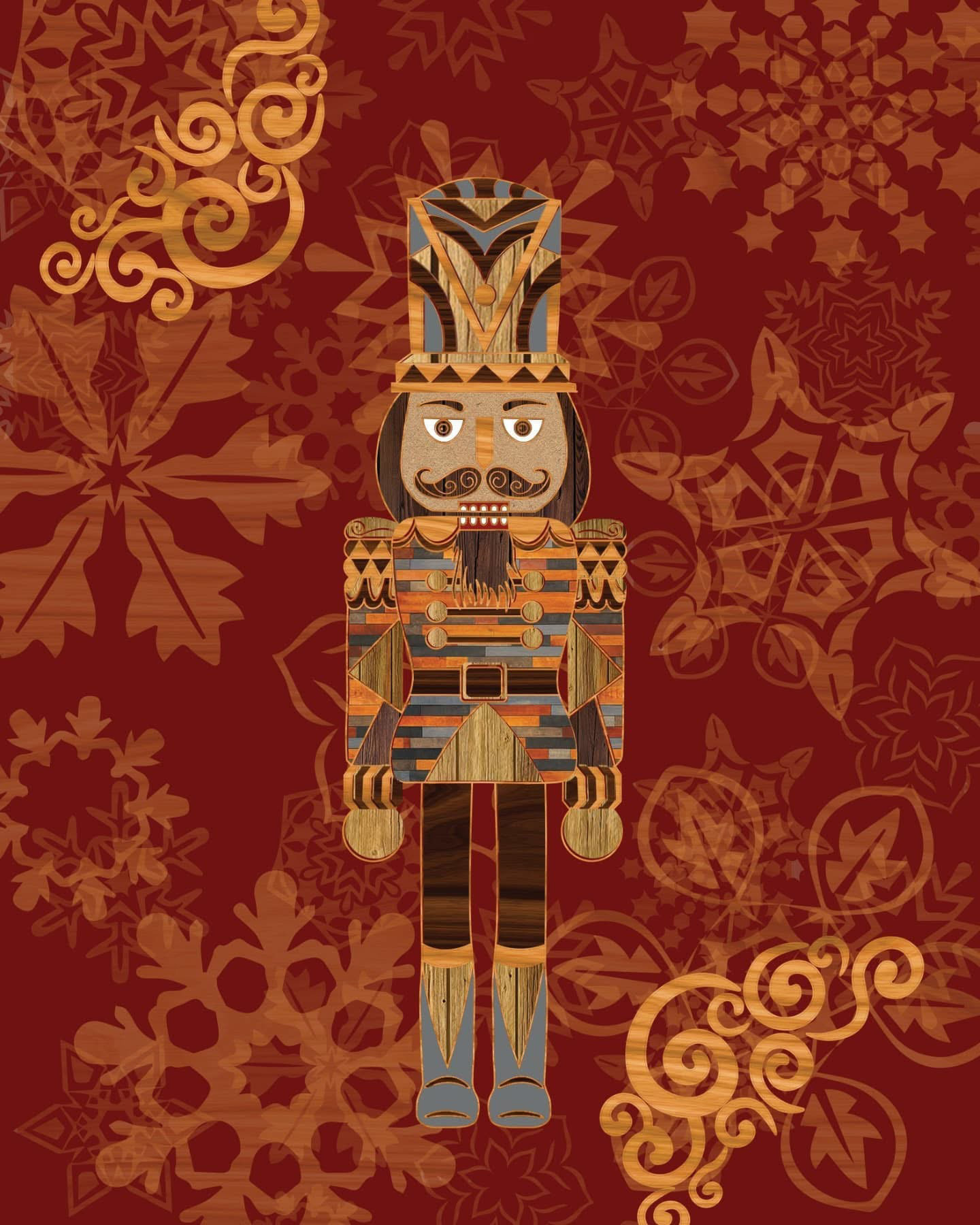 The Nutcracker Holiday Cards, digital illustration