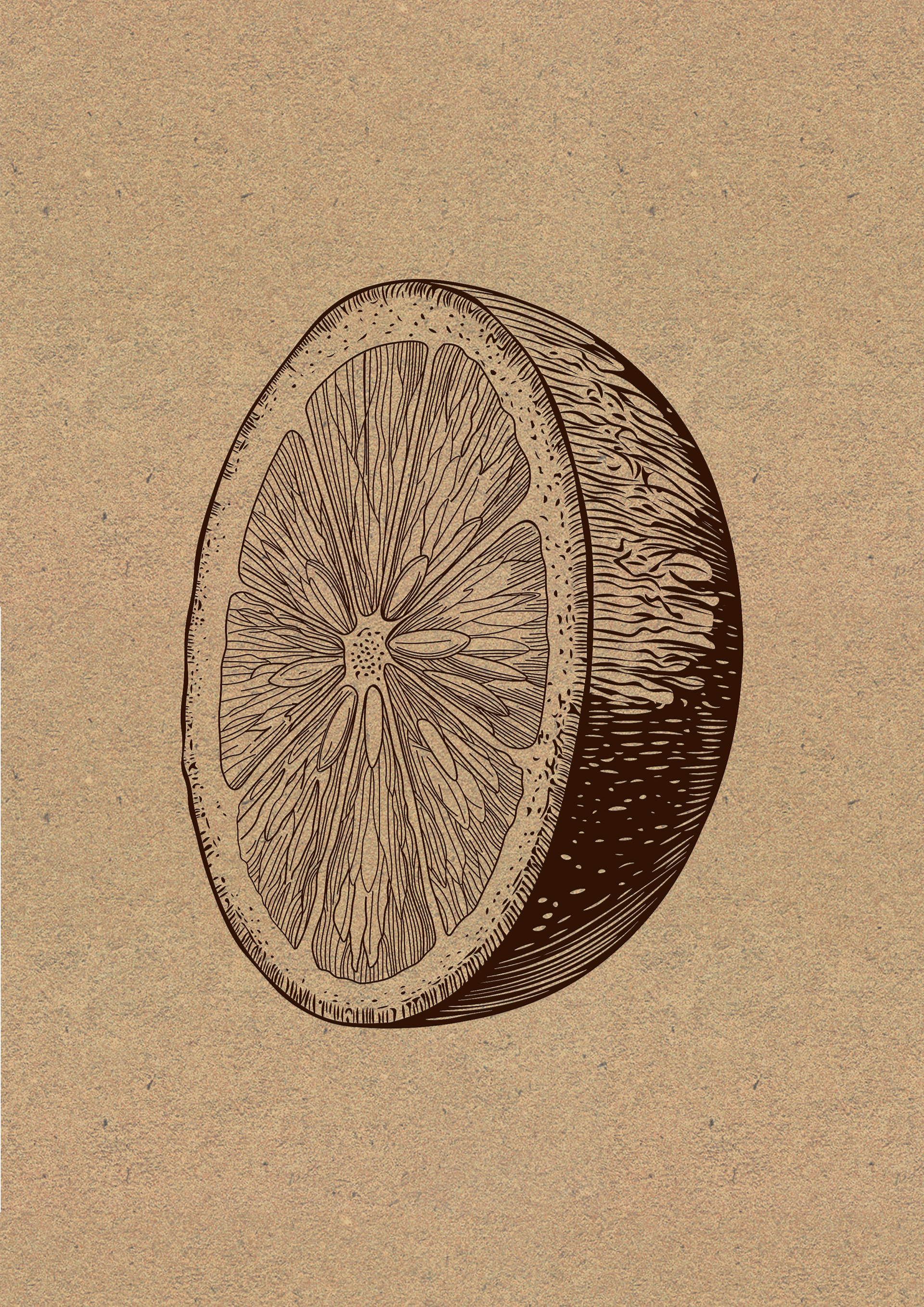 'Lemon II', digital illustration