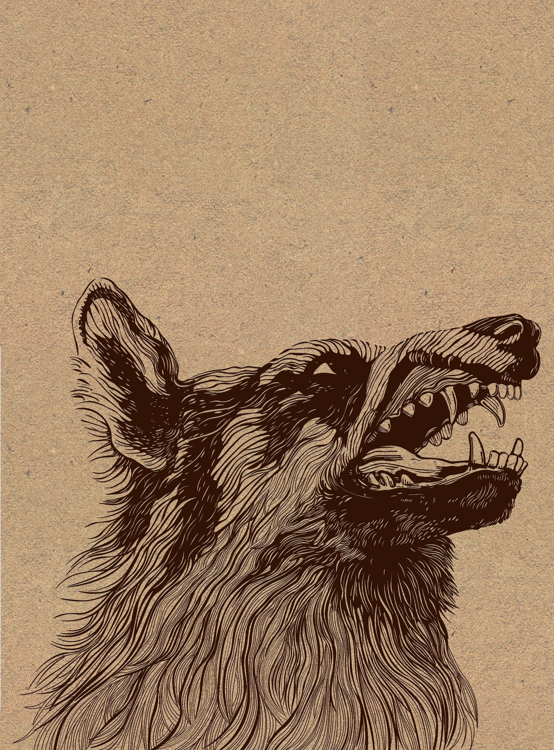 'Wolf', digital illustration