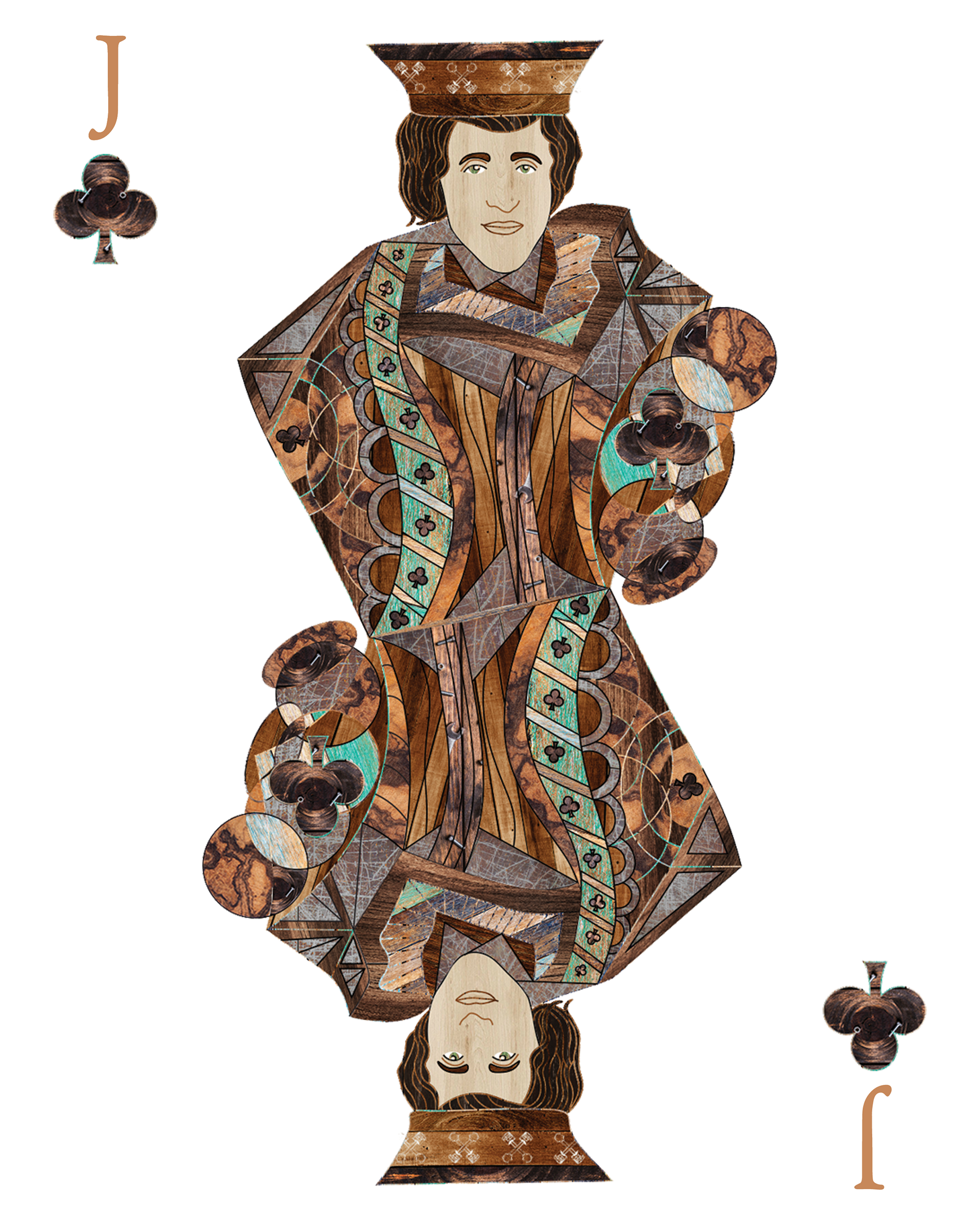 'Jack of Clubs', digital illustration