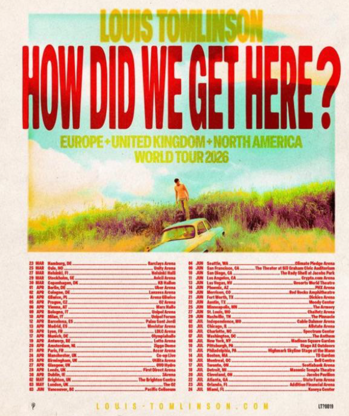 W/Louis tomlinson (limited dates)