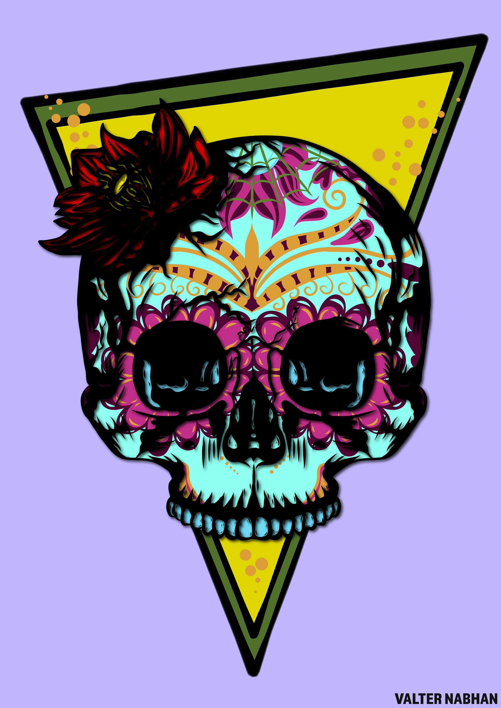 Flower Skull