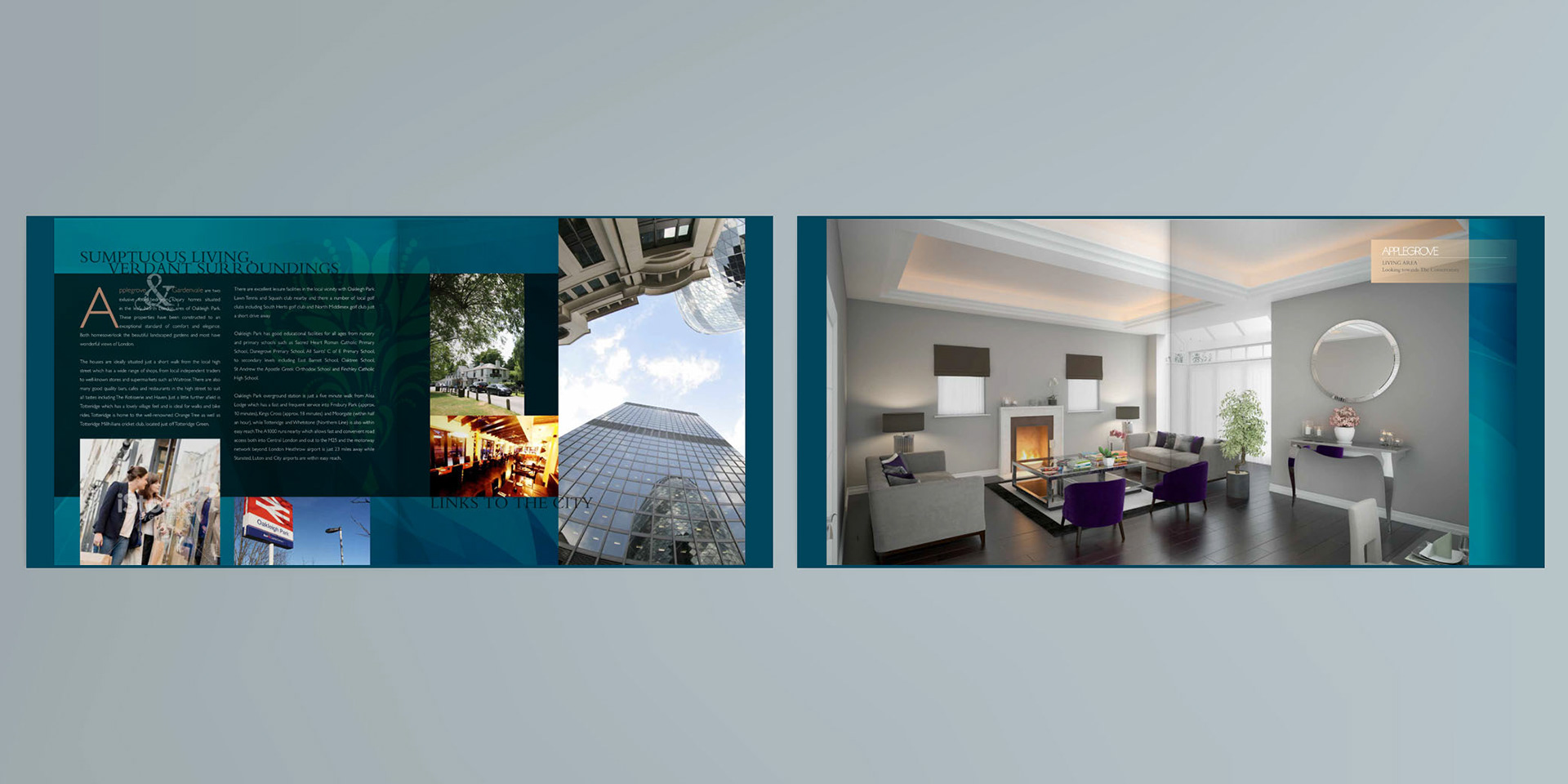 Property brochure design and layout floorplans