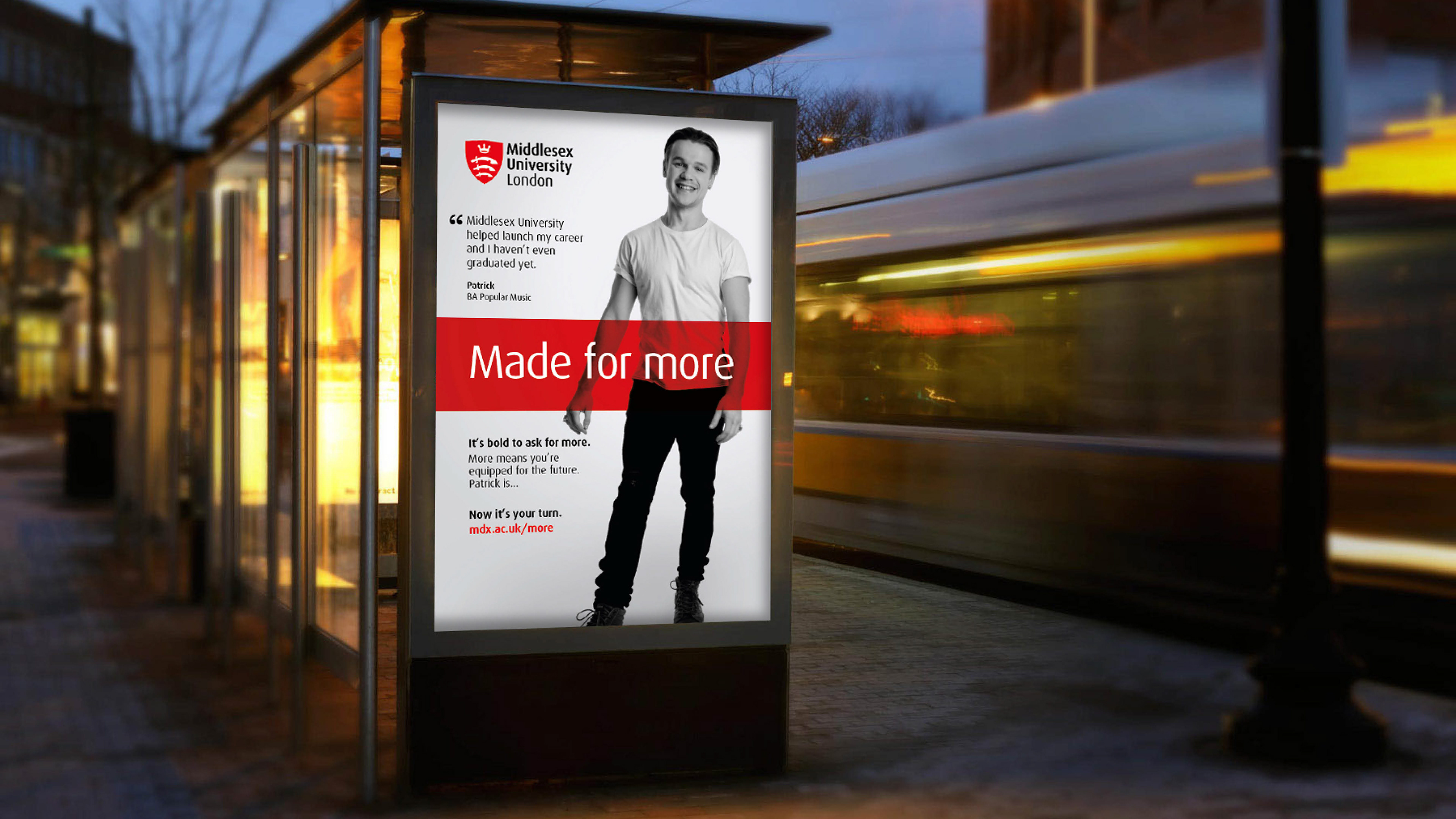 university brand campaign poster design