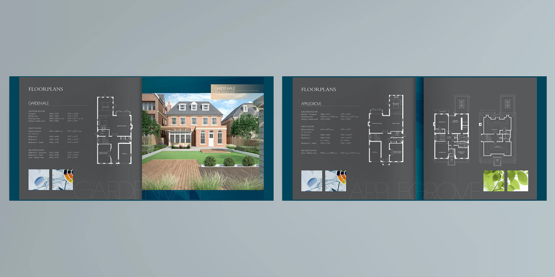 Property brochure design and layout floorplans
