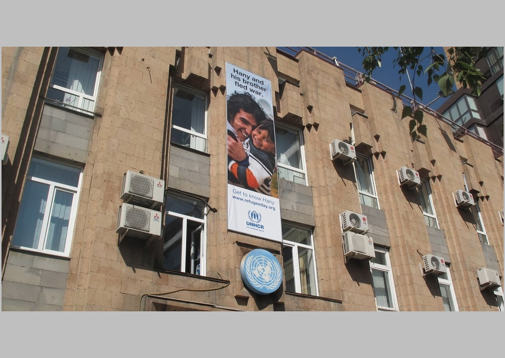 Charity event design for Refugee Day poster banner