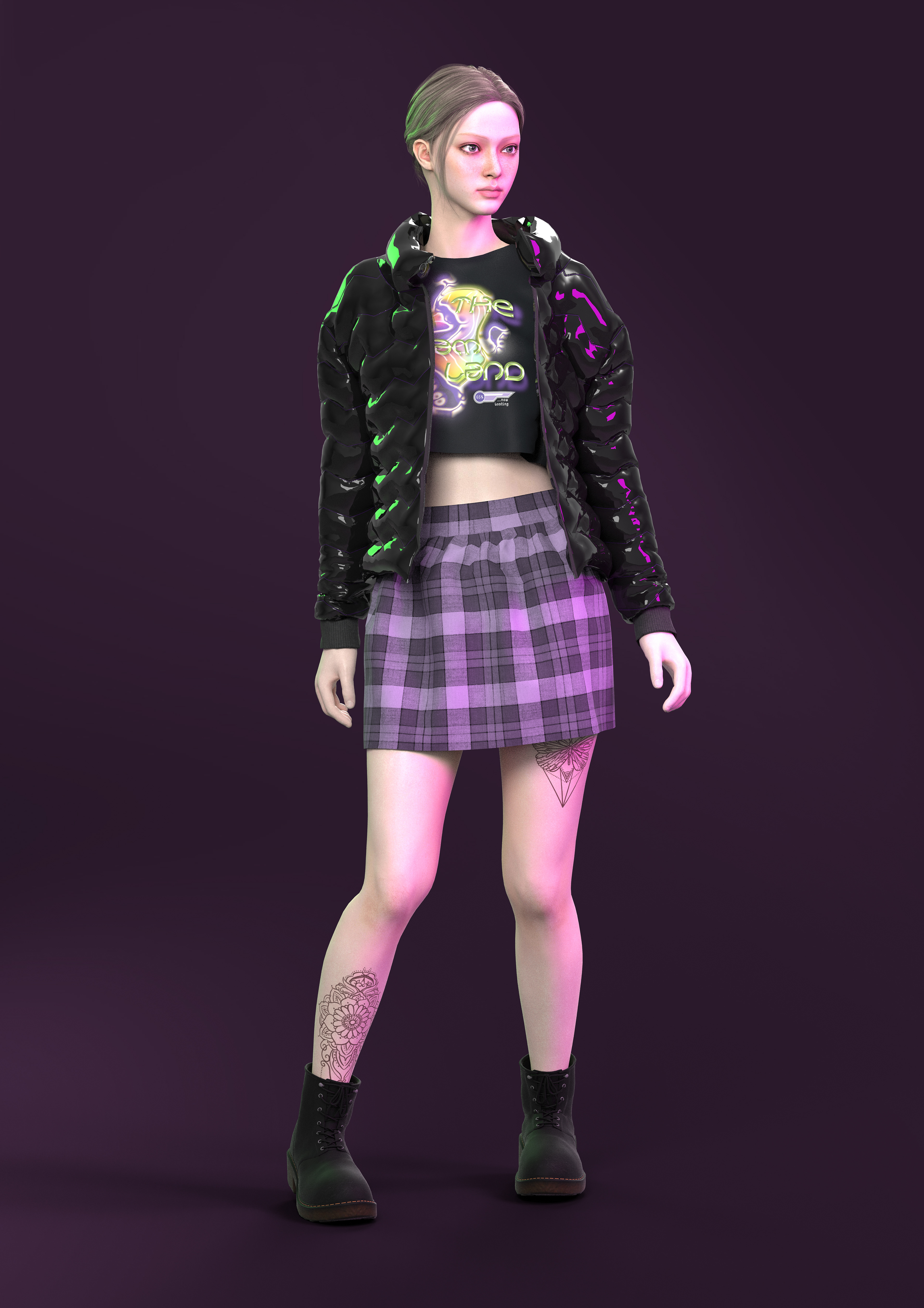 Outfit with a Dark Colour Scheme