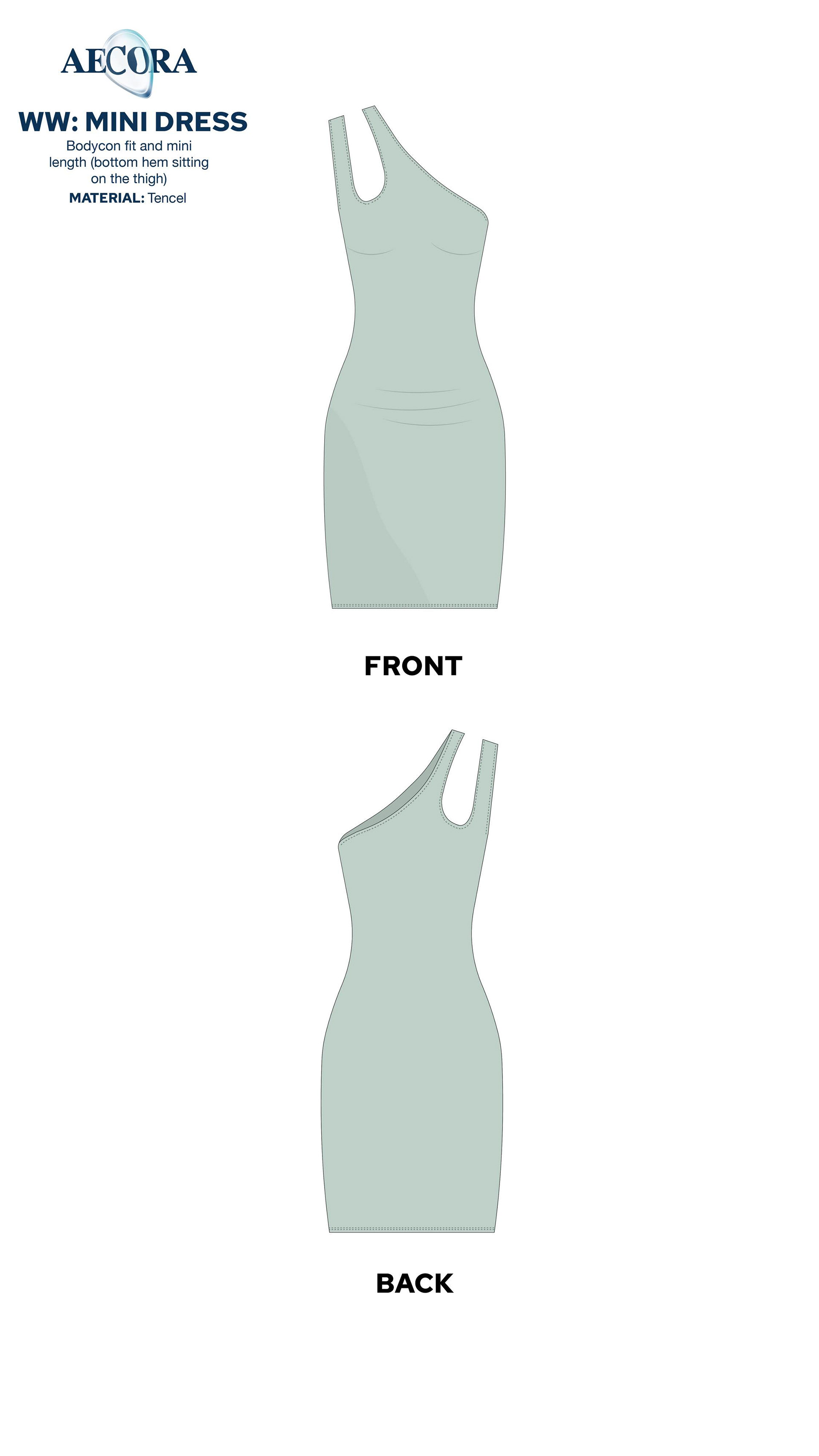 Dress Technical Drawing by Libby