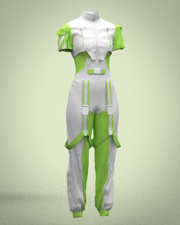 Jumpsuit Rendered in CLO3D