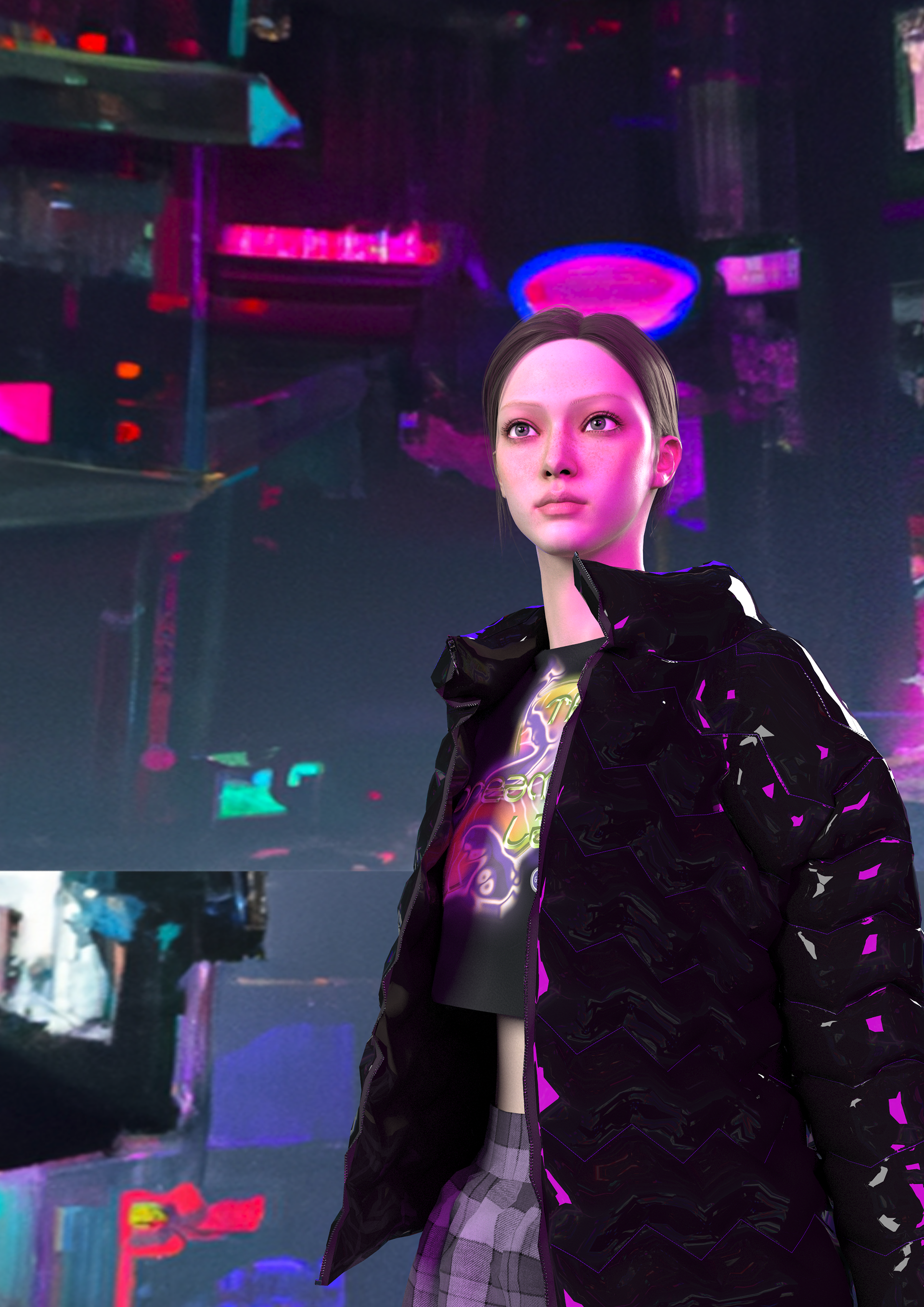 Rendered with an AI Background
