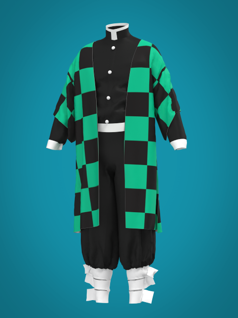Tanjiro's Outfit (Plain Background)