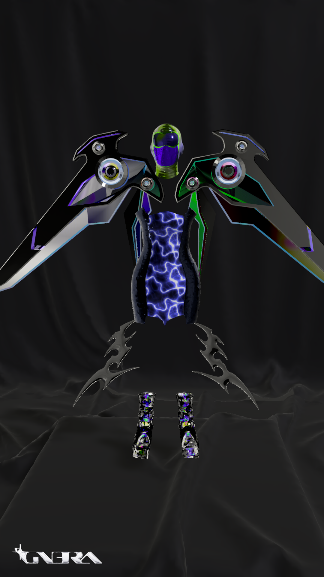 This design came from just playing around with GN3RA's new accessories and fabrics. Luckily, it became a winner!