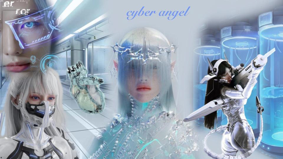 Cyber Angel Concept Board