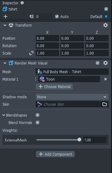Assign the full body mesh to this empty child