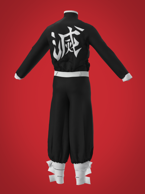 Demon Slayer Uniform (Back)