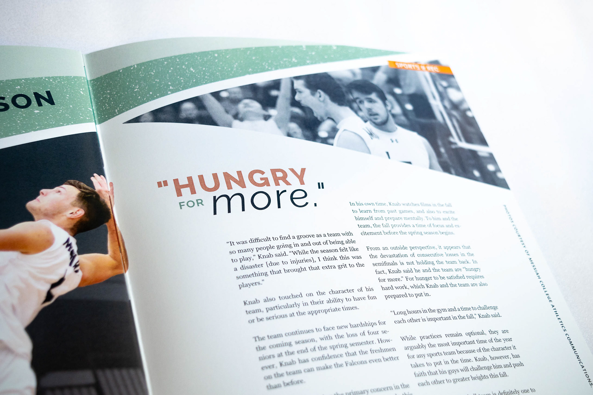 Spread Design: Athlete Profile