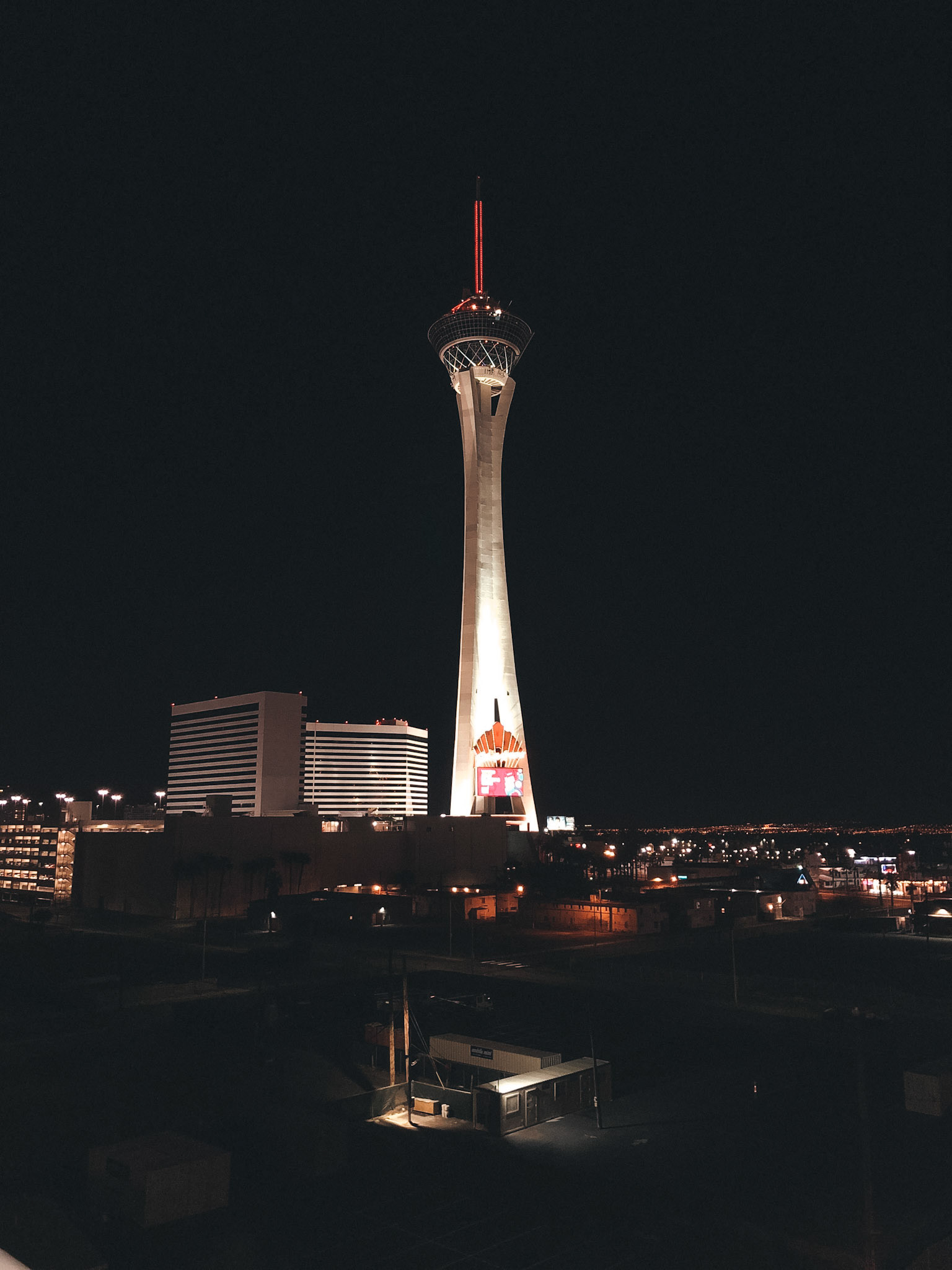 Stratosphere just outside our hotel