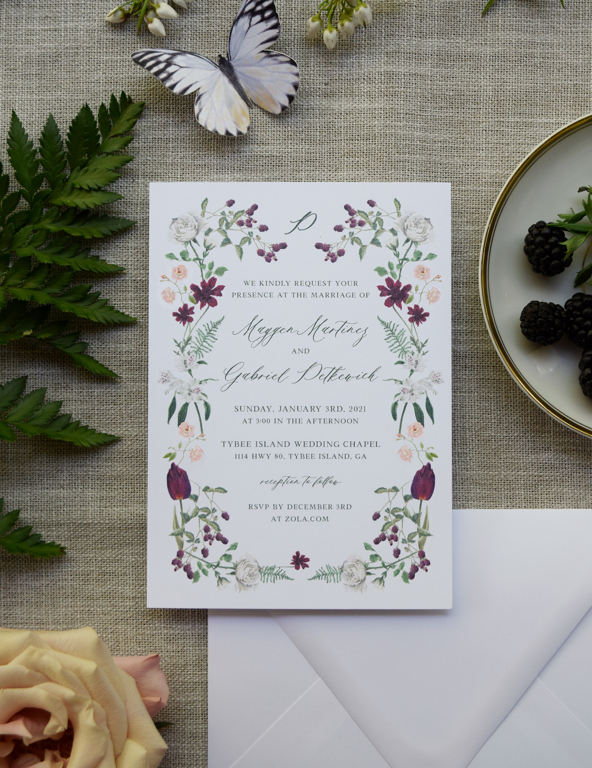 5x7 invitation
