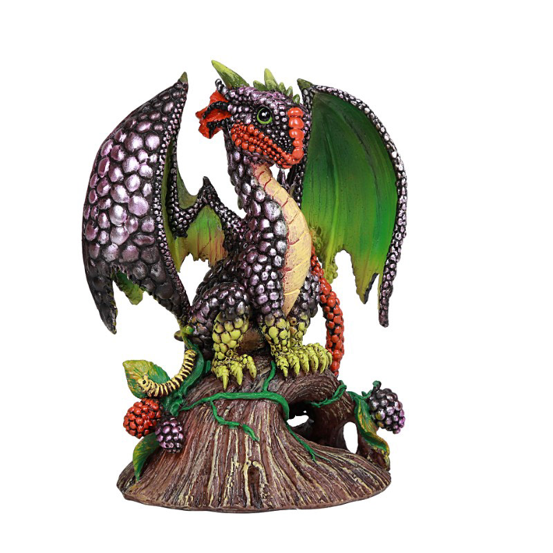 Raspberry Dragon Figurine by Stanley Morrison: Dragon Gifts & Collectibles  — FairyGlen Store