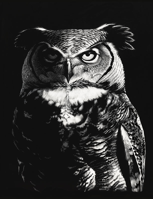 GREAT HORNED DRAGON OWL