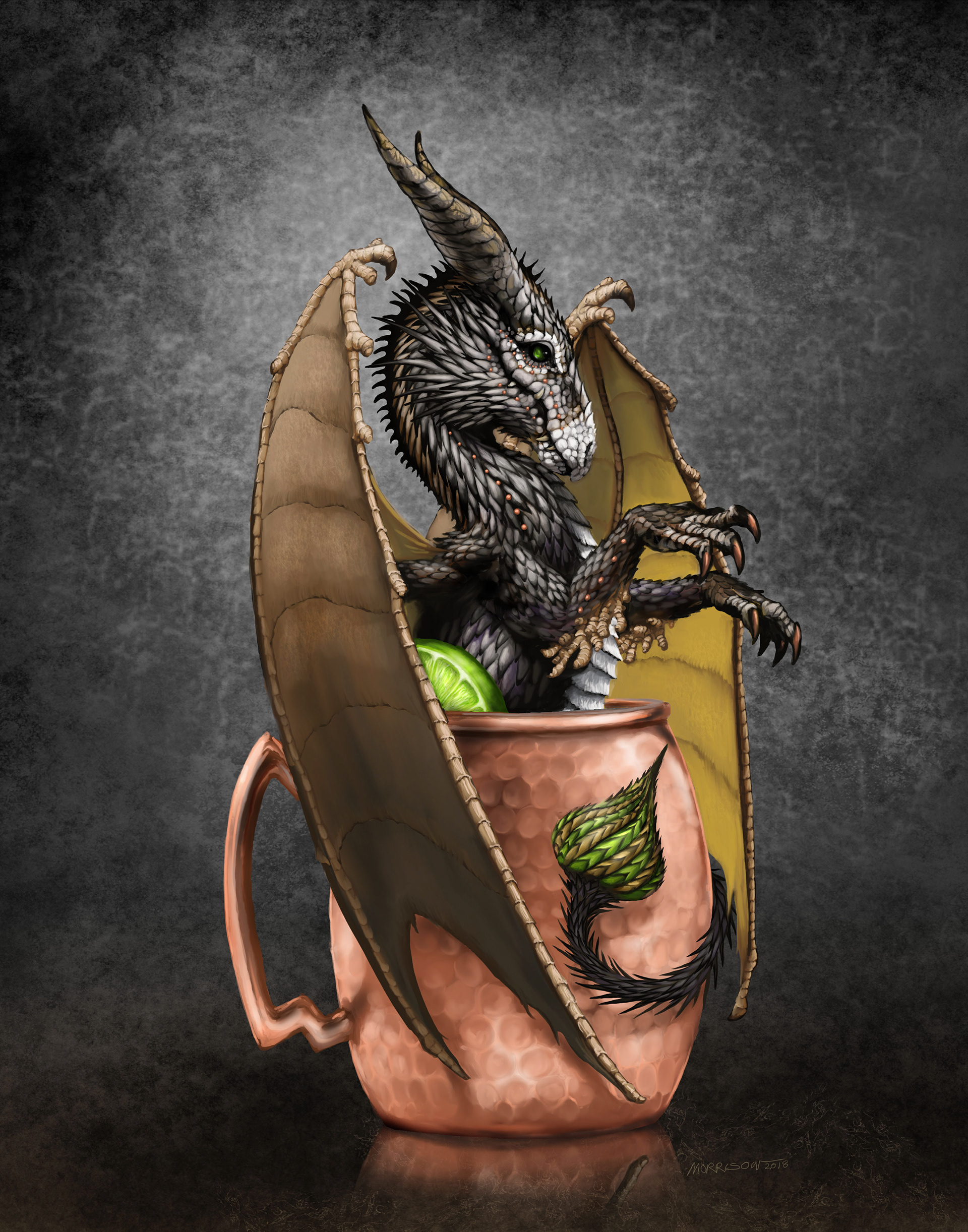 D 20 Dragon Coffee Mug by Stanley Morrison - Pixels