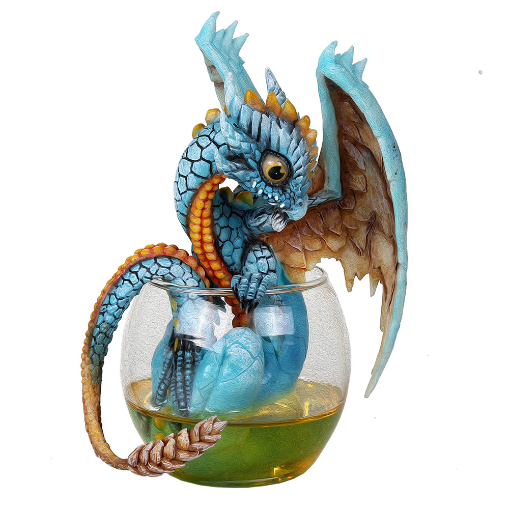 Raspberry Dragon Figurine by Stanley Morrison: Dragon Gifts & Collectibles  — FairyGlen Store