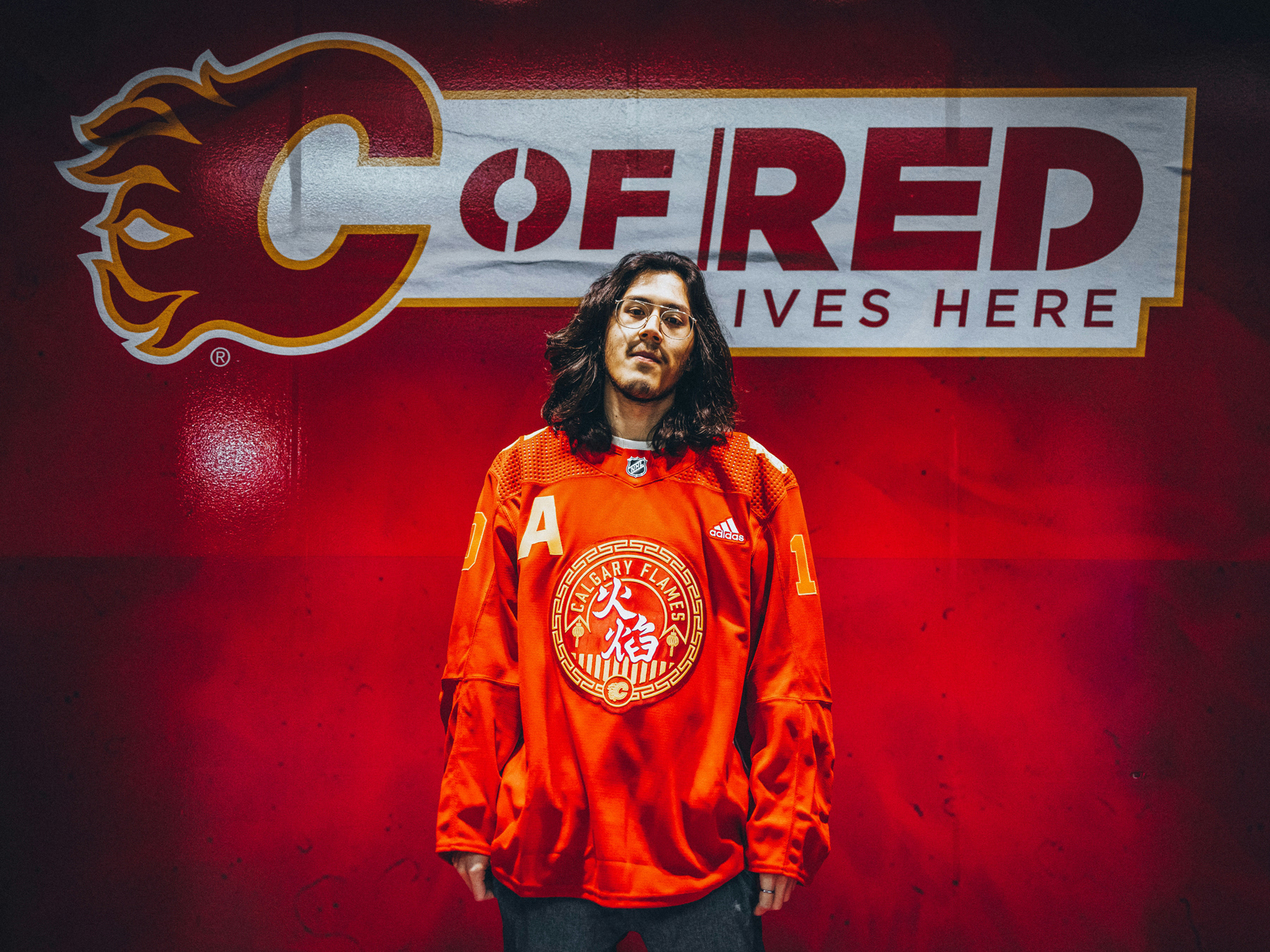 Aidan Wong - 2023 Calgary Flames Lunar New Year Jersey