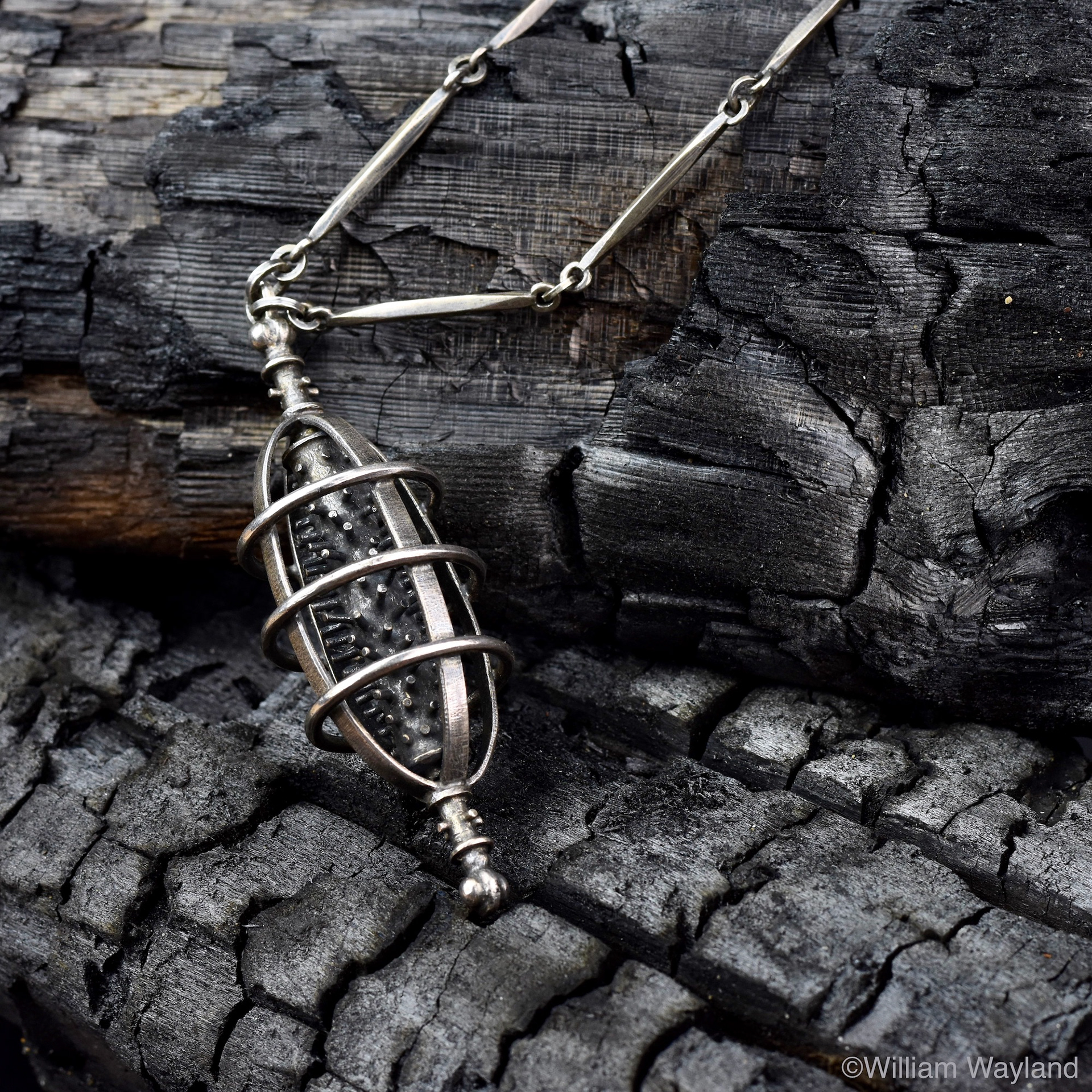 Heidi Metal Design Necklace by William Wayland