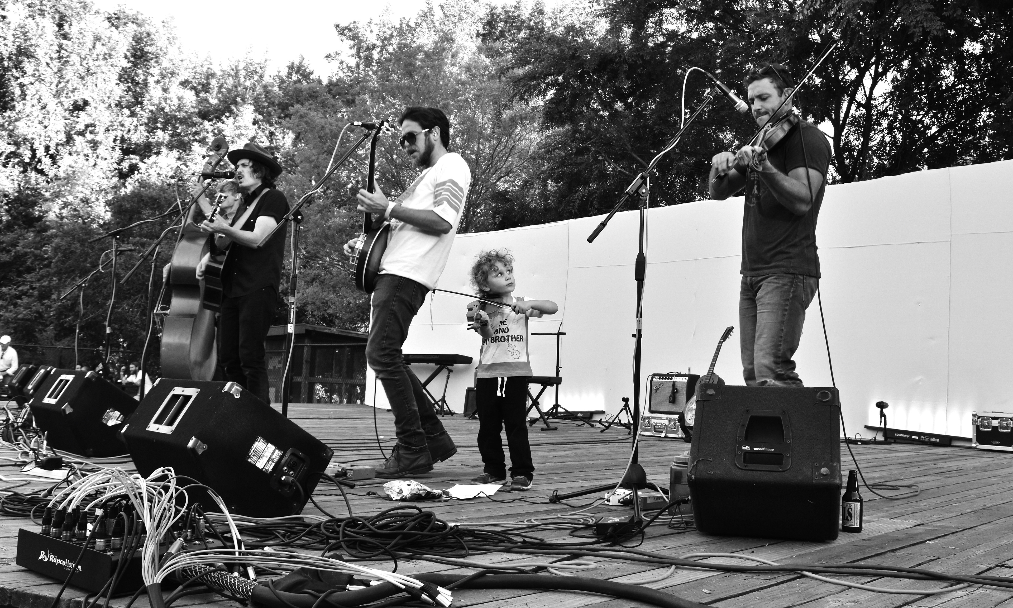 The Brothers Comatose Outdoor Concert in San Rafael by William Wayland