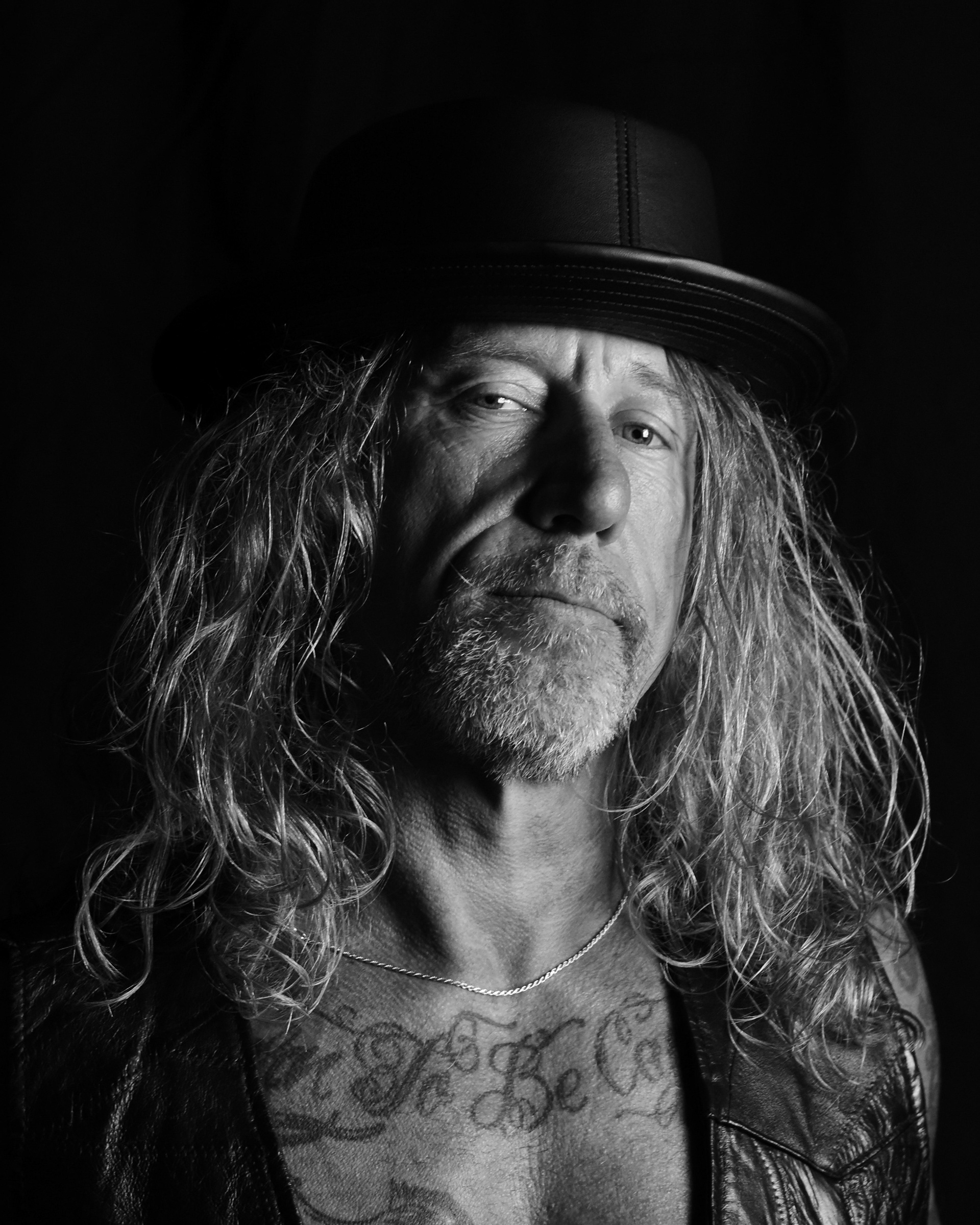 Black and white portrait of musician Bobby Galyan by William Wayland