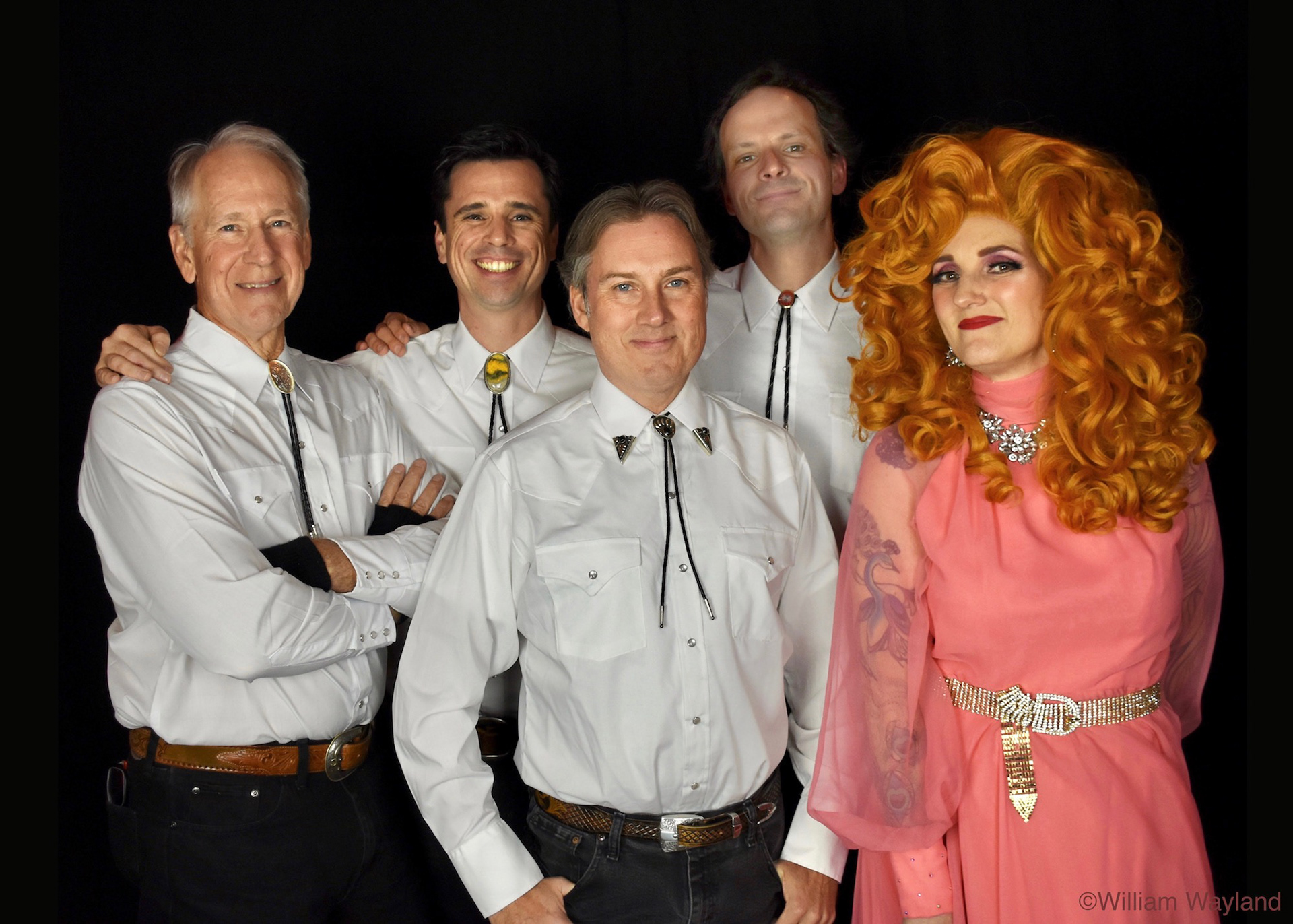 Band portrait of country music band Beckylin & Her Druthers